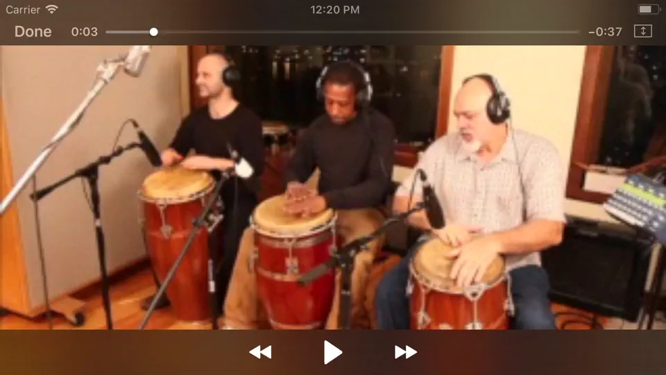 Capture d'écran de PercussionTutor sur iPhone 4