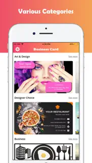 business card maker! iphone screenshot 1