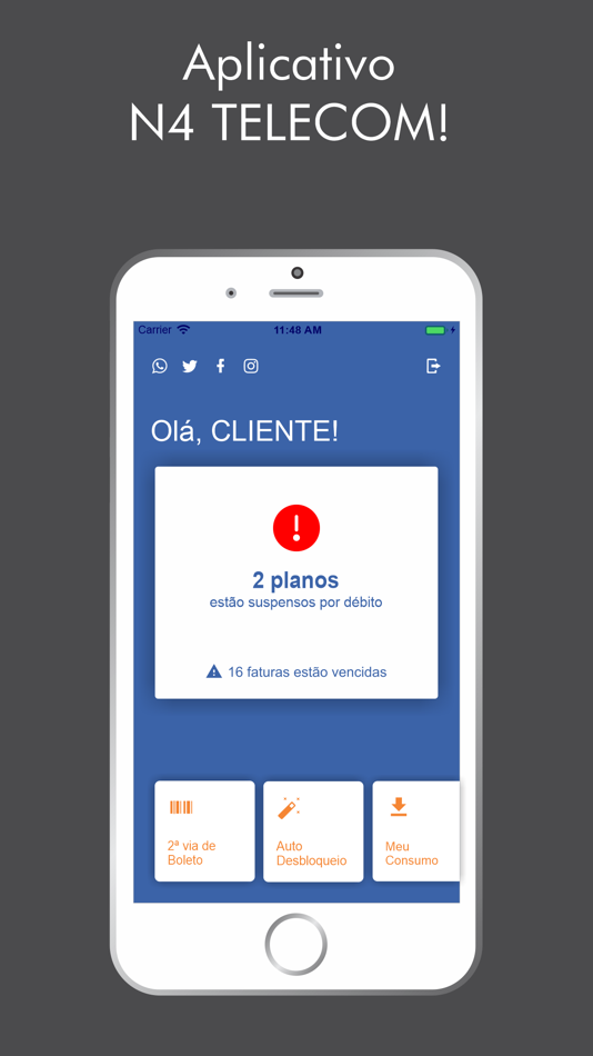 #1. N4 Telecom (iOS) By: HubSoft