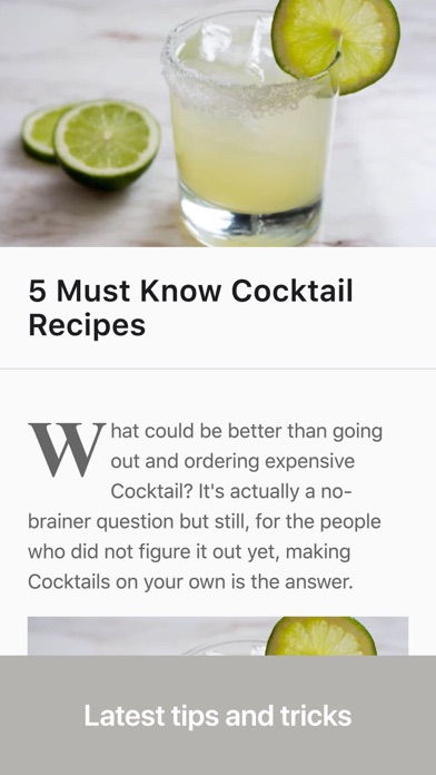 Cocktail mixer & drink recipes Screenshot