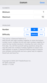 DiaMath (Diamond Math) screenshot