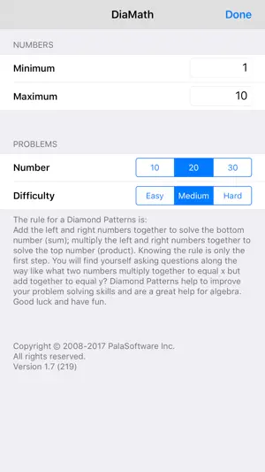 DiaMath (Diamond Math) screenshot 2