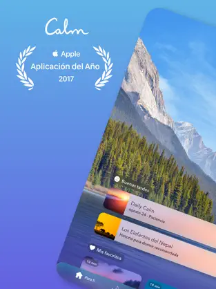 Captura 1 Calm: Meditación y Sueño iphone