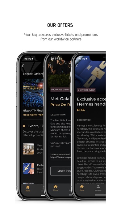 Sincura Luxury Concierge Screenshot