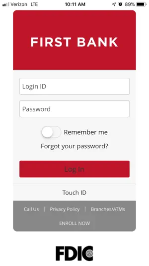 First Bank Digital Banking screenshot 1
