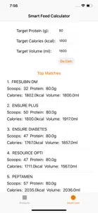 Feed Calc screenshot #2 for iPhone