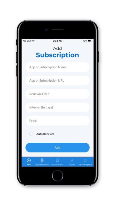 Screenshot #1 pour SMApp-Subscription Monitor App