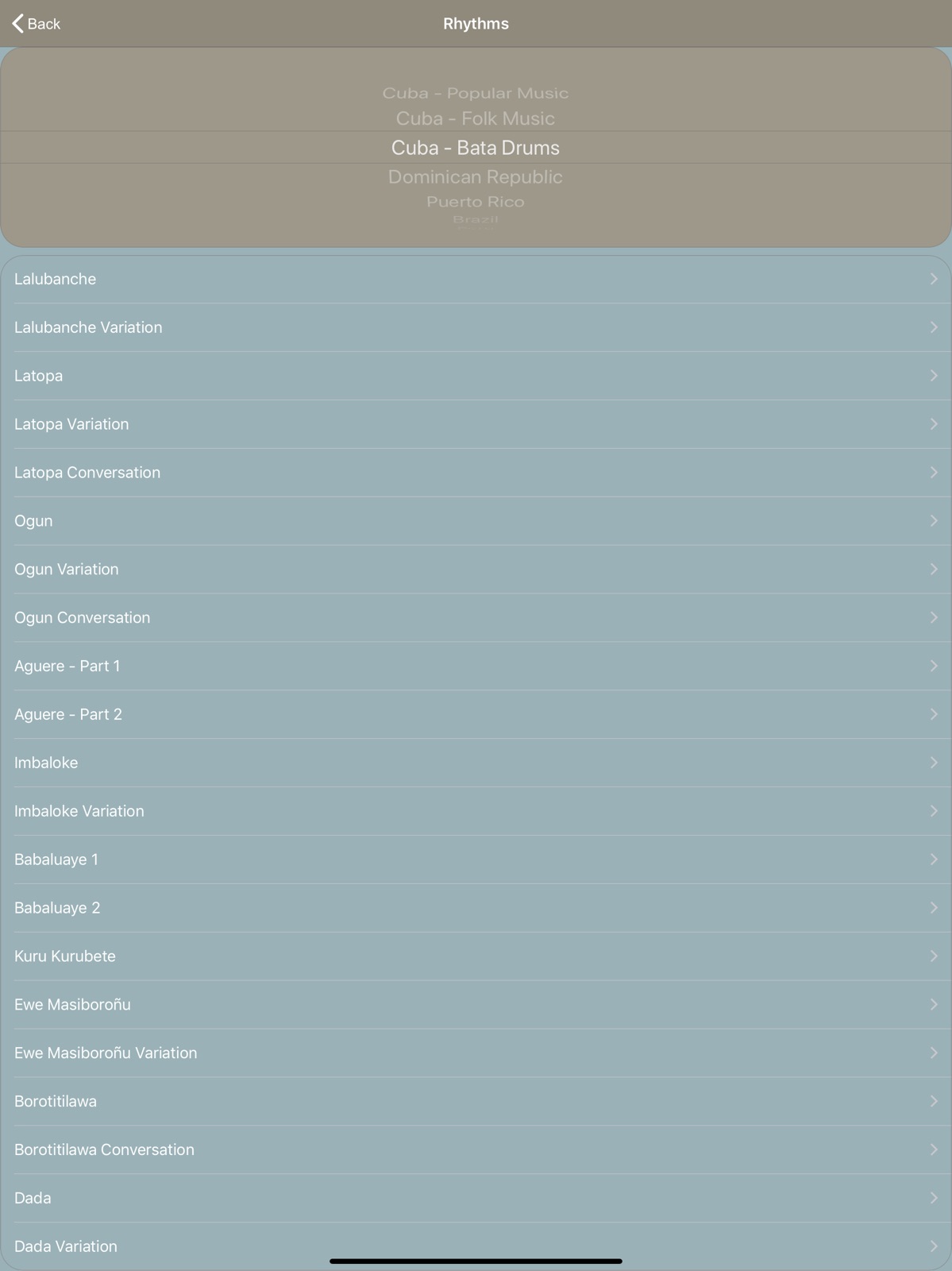 PercussionTutor ipad screenshot 2