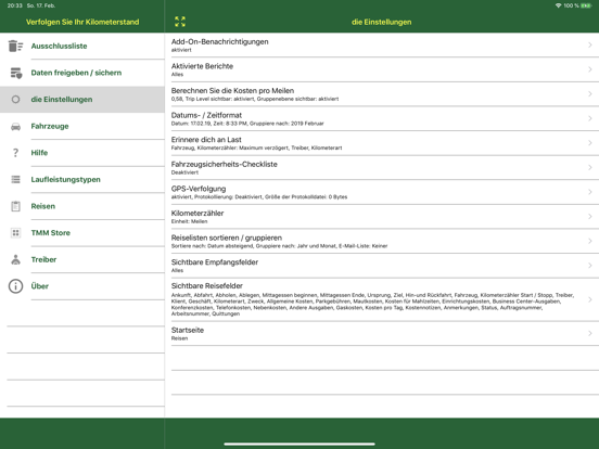 Volg mijn Kilometerstand iPad app afbeelding 5