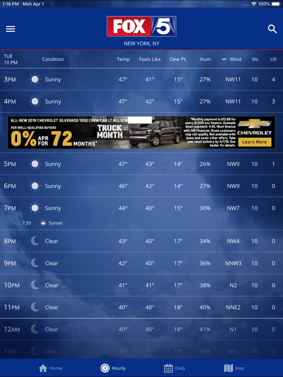 Screenshot #6 pour FOX 5 New York: Weather
