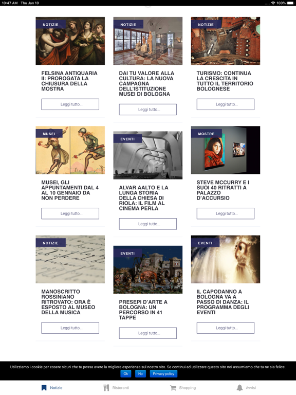 Guida di Bologna iPad screenshot 1 - Travel app