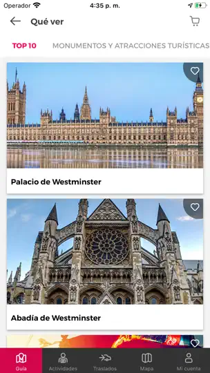 Captura de pantalla de Guía De Londres Civitatis.com en iPhone 8