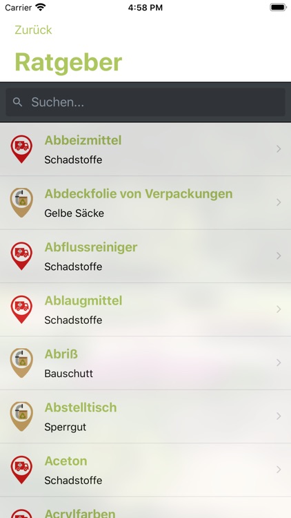 Abfall-App WML screenshot-4