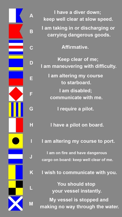 Maritime Signal Flags Screenshot 1 - AppWisp.com Maritime Signal Flags Screenshot 1 - AppWisp.com
