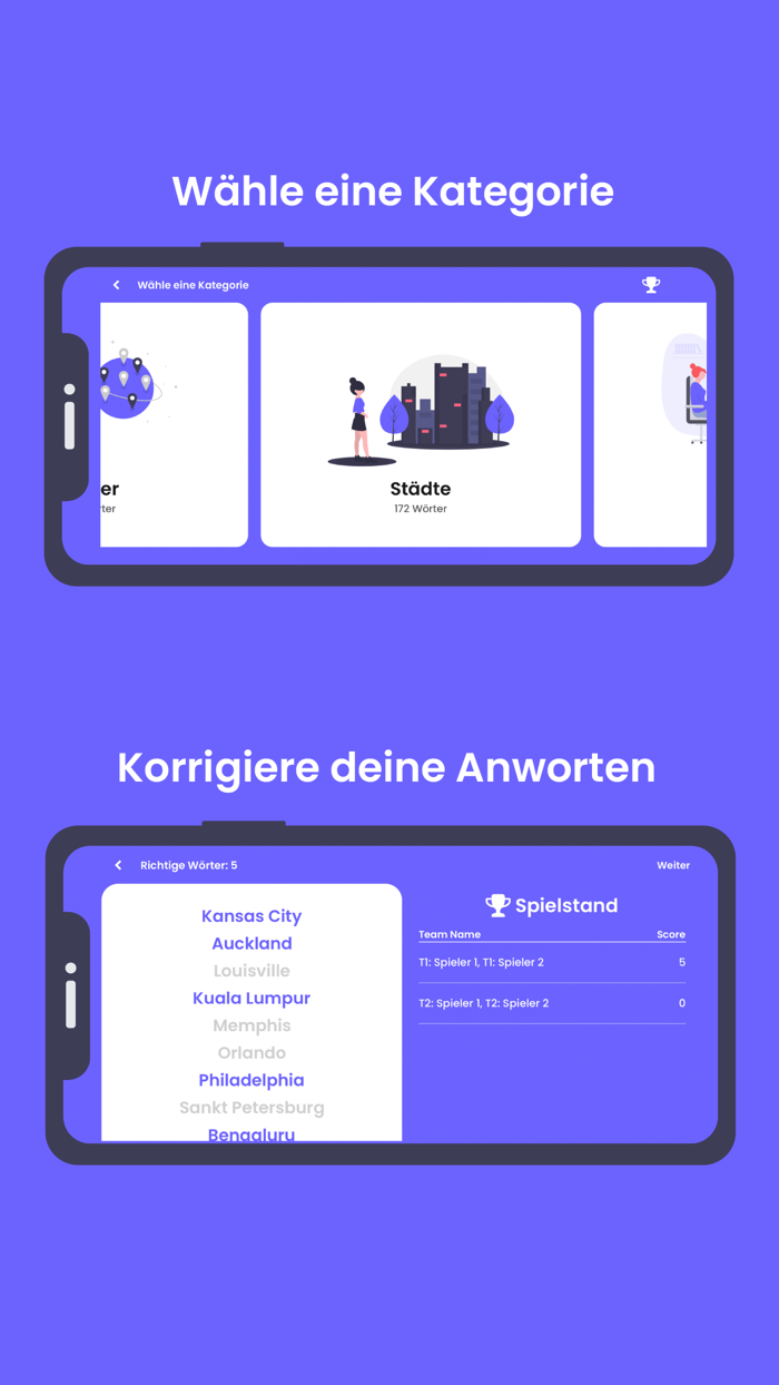 TalkUp - Scharade mit Teams