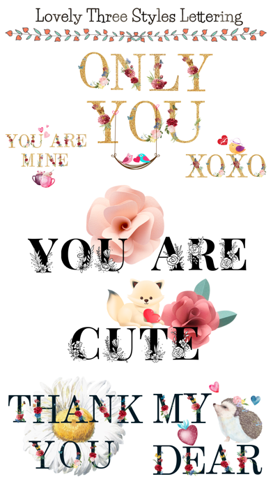Valentine's Day Love Lettering Screenshot