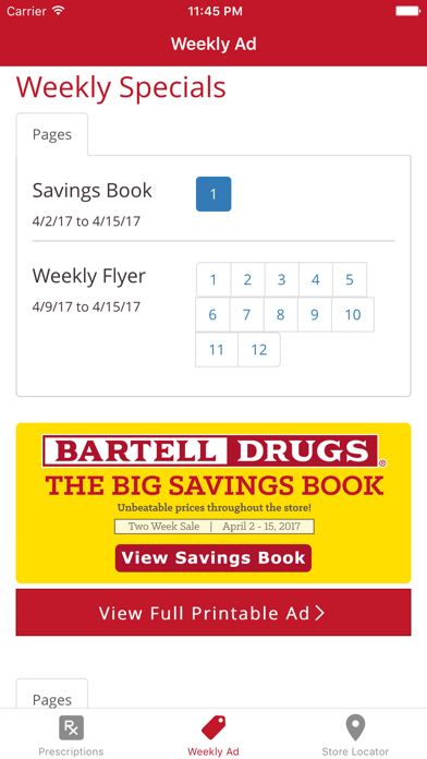 Bartell Drugs Screenshot