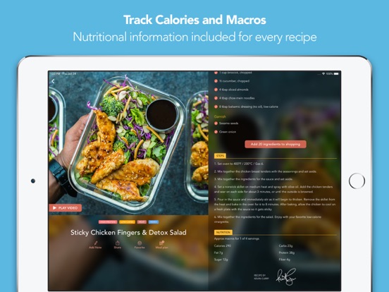 FitMenCook - Healthy Recipes iPad app afbeelding 4
