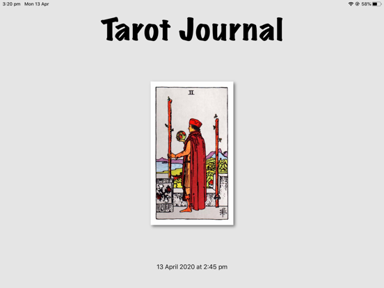 Tarot Journal iPad app afbeelding 7