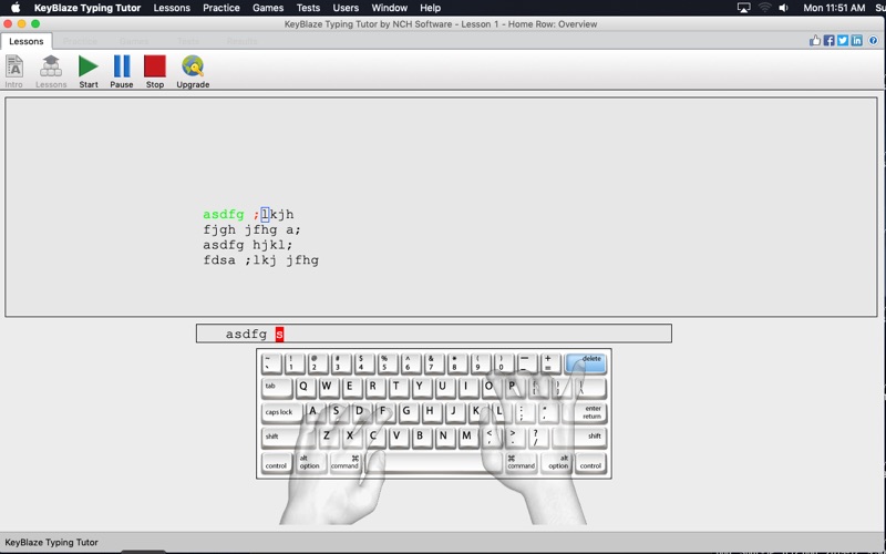 Screenshot #1 pour KeyBlaze Typing Tutor & Tester