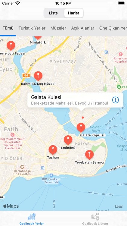 İstanbul Gezilecek Yerler