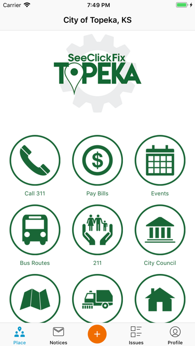 Screenshot #1 pour SeeClickFix Topeka
