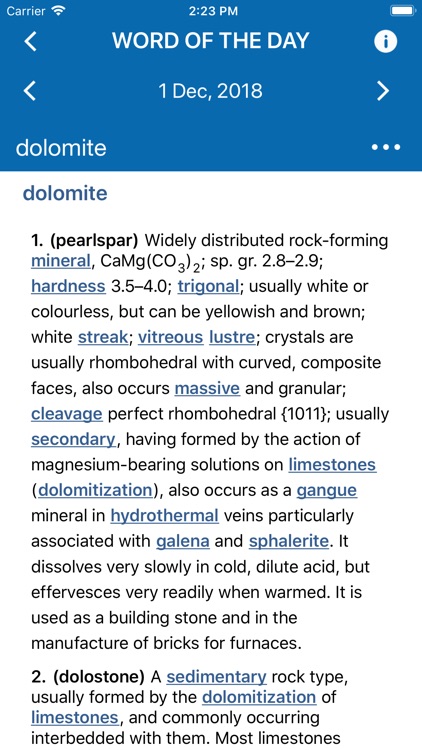 Oxford Dictionary of Geology screenshot-3