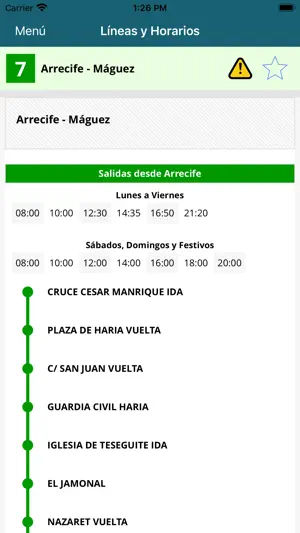 IntercityBus Lanzarote screenshot 2