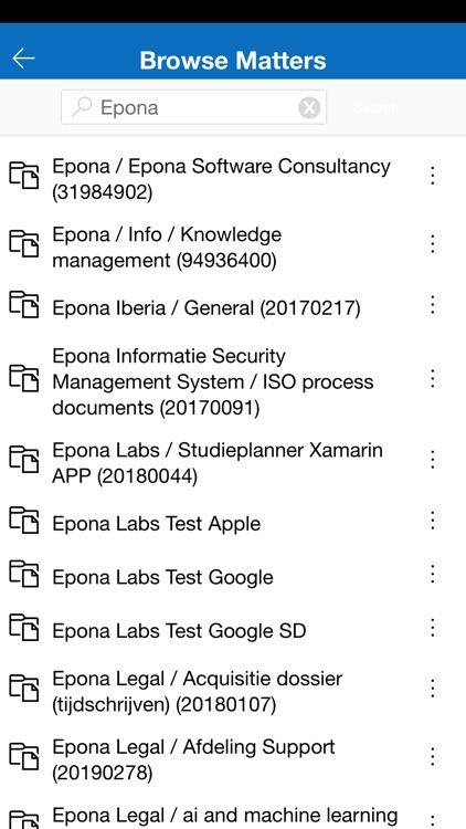 Epona DMSforLegal Mobile