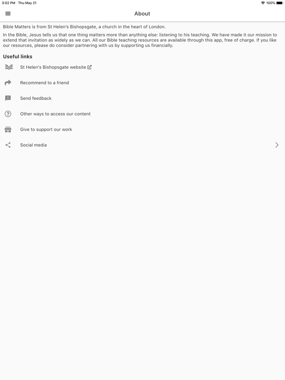 Bible Matters iPad screenshot 7 - Education app