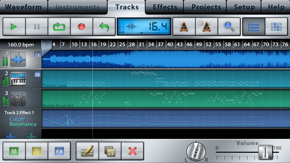 Скриншот Music Studio на iPhone 2