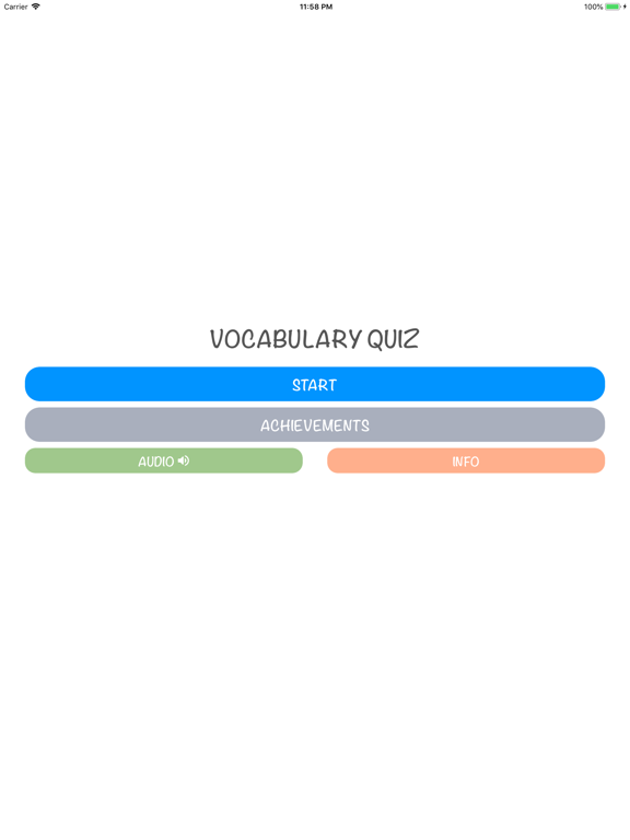 Screenshot #4 pour Quiz Vocabulary