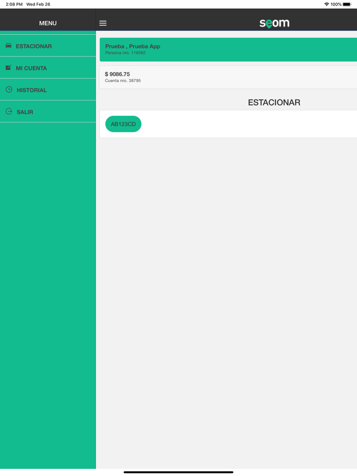 SEOM Estacionamiento SFC