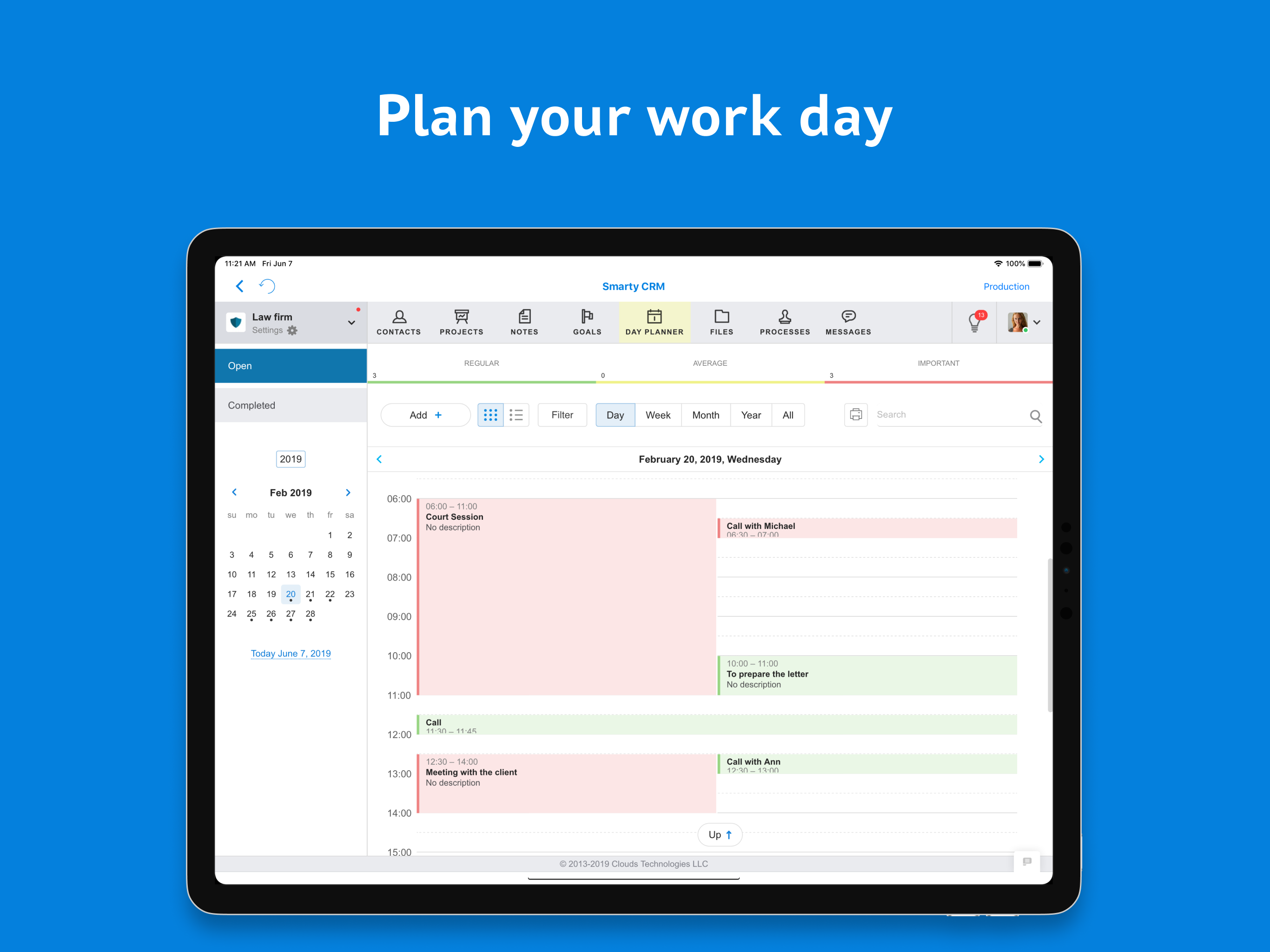 SmartyCRM. Task tracker