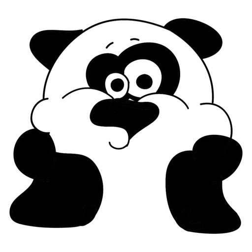 Panda Bear Sticker Collection icon
