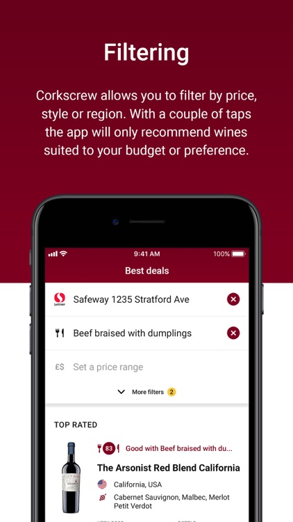 Corkscrew Wine Recommendations screenshot-3