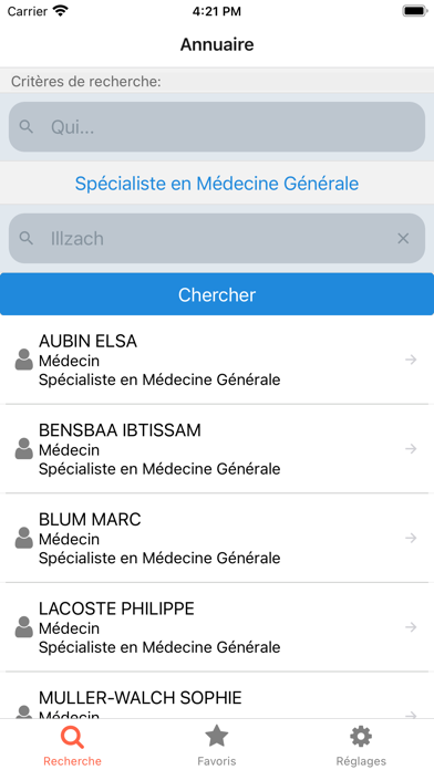 Screenshot #2 pour CS Annuaire Santé