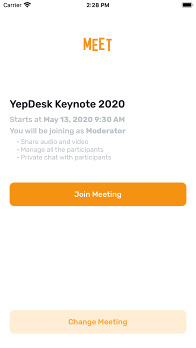 Screenshot #3 pour YepDesk Meet