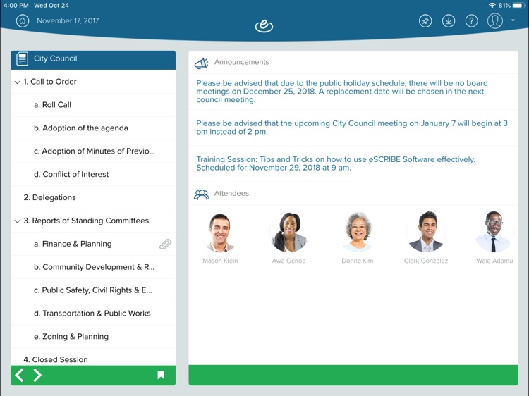 eSCRIBE Meetings Standard screenshot-5