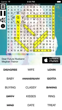 Game screenshot Lyric Jukebox Word Search apk