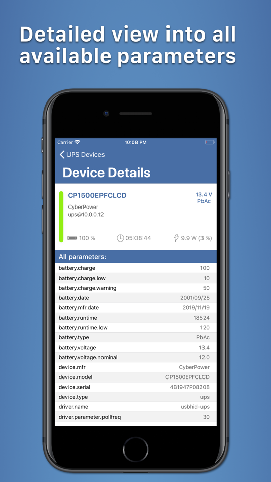 #3. UPS Power Monitor (iOS) 由: Dariusz Niklewicz