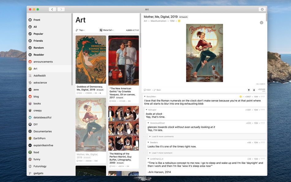 #6. Readder Desktop for Reddit (macOS) By: Nutmeg Studios LLC
