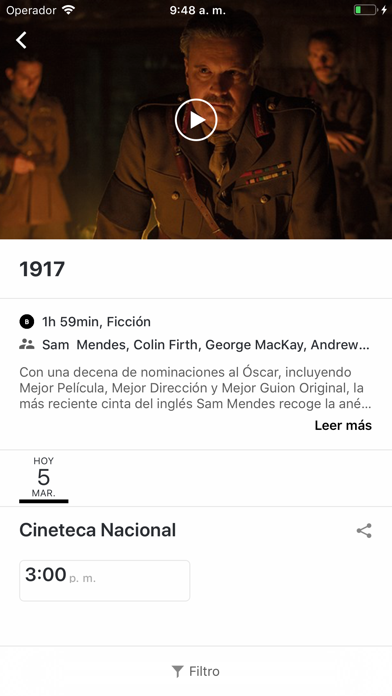 Screenshot #3 pour Cineteca Nacional Cartelera