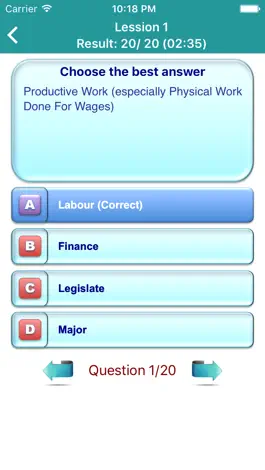 Game screenshot IELTS Vocabulary Test - Full apk