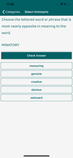 GRE Mania: Test and Quizzes screenshot 2