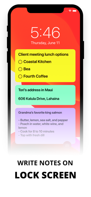 Sticky Notes Widget
