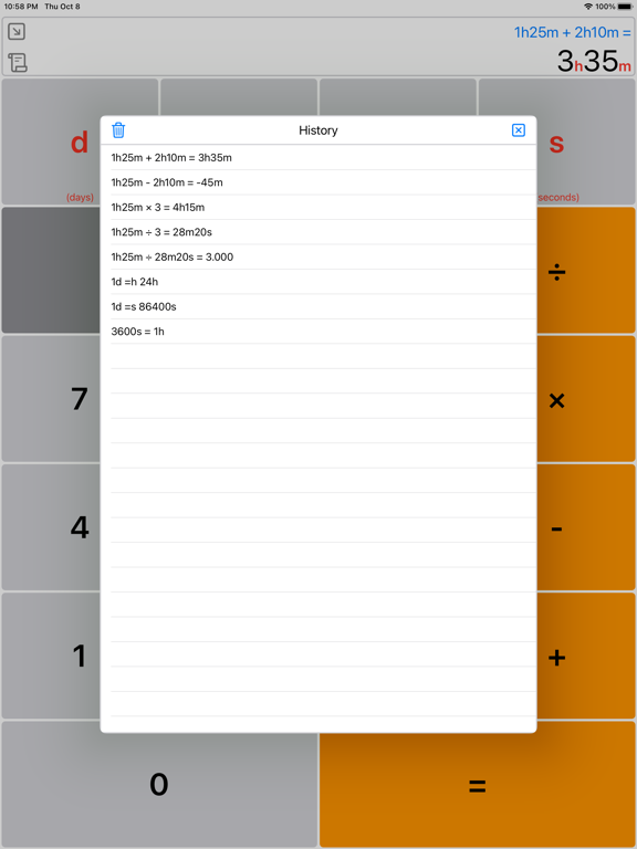 Screenshot #5 pour Time Calculator Simple&Easy