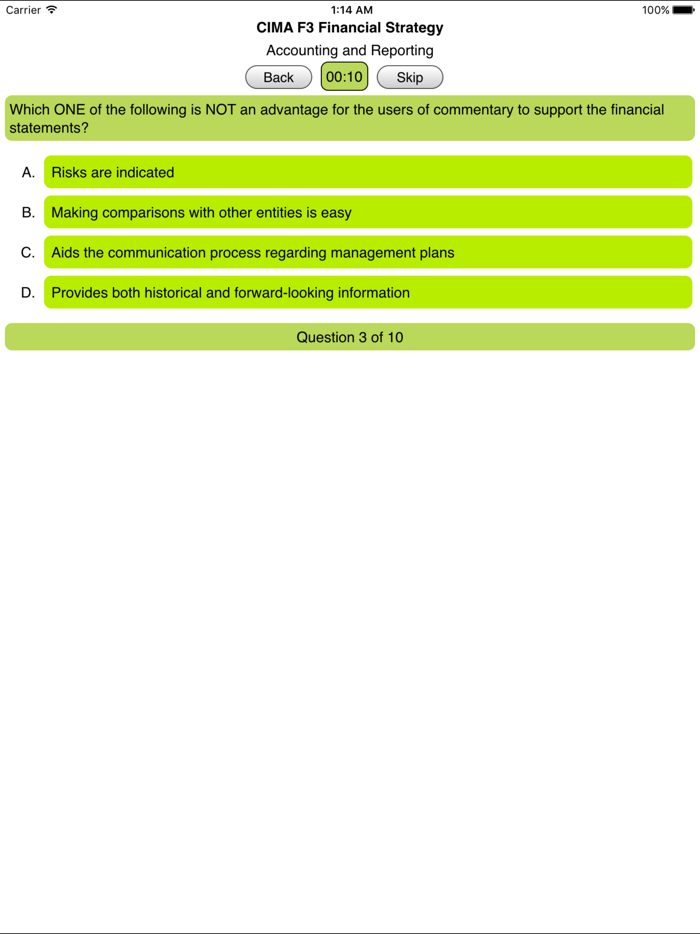 CIMA F3 Financial Strategy