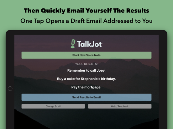 Screenshot #3 for TalkJot – Voice-to-Email Notes