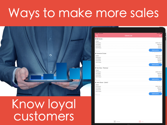 Client Book, CustoMan iPad screenshot 2 - Reference app